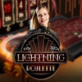 Lightning Roulette slot logo by Evolution at Spellwin Casino
