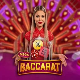 Mega Baccarat slot icon by Pragmatic Play, available at Spellwin Casino